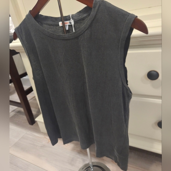 Sundry Charcoal Gray Muscle Tee - Picture 4 of 5